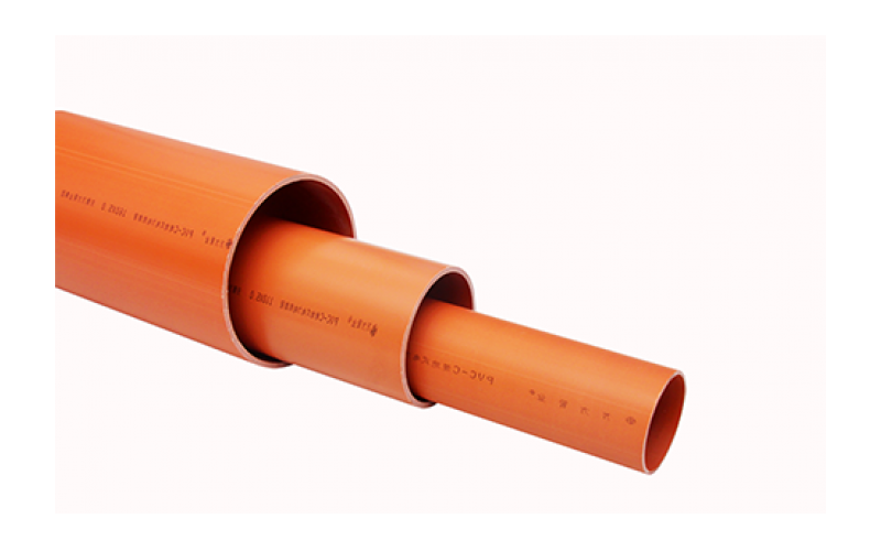 PVC-C sleeve for buried power cable